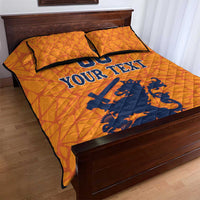 Custom Netherlands Football Quilt Bed Set Holland Lion