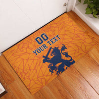 Custom Netherlands Football Rubber Doormat Holland Lion