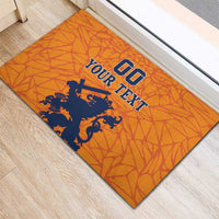 Custom Netherlands Football Rubber Doormat Holland Lion
