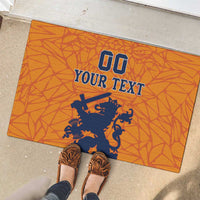 Custom Netherlands Football Rubber Doormat Holland Lion