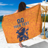 Custom Netherlands Football Sarong Holland Lion