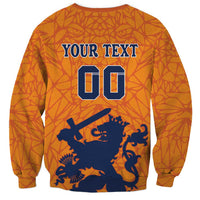 Custom Netherlands Football Sweatshirt Holland Lion