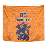 Custom Netherlands Football Tapestry Holland Lion