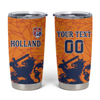 Custom Netherlands Football Tumbler Cup Holland Lion