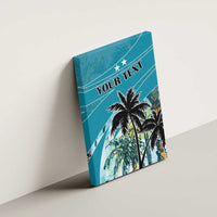 Personalized Saint Kitts and Nevis Coconut Palm Tree Canvas Wall Art - Wonder Print Shop