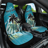 Personalized Saint Kitts and Nevis Coconut Palm Tree Car Seat Cover - Wonder Print Shop