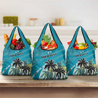 Personalized Saint Kitts and Nevis Coconut Palm Tree Grocery Bag