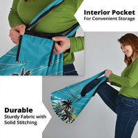 Personalized Saint Kitts and Nevis Coconut Palm Tree Grocery Bag