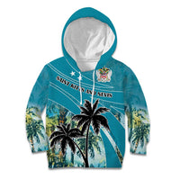 Personalized Saint Kitts and Nevis Coconut Palm Tree Kid Hoodie - Wonder Print Shop