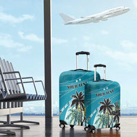 Personalized Saint Kitts and Nevis Coconut Palm Tree Luggage Cover - Wonder Print Shop