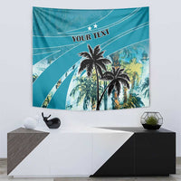 Personalized Saint Kitts and Nevis Coconut Palm Tree Tapestry - Wonder Print Shop