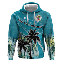 Personalized Saint Kitts and Nevis Coconut Palm Tree Zip Hoodie - Wonder Print Shop