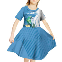 Personalized Guatemala Independence Day Kid Short Sleeve Dress Since 1821 With Quetzal Bird - Wonder Print Shop