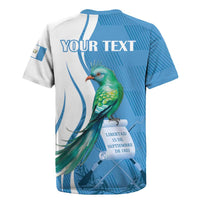 Personalized Guatemala Independence Day Rugby Jersey Since 1821 With Quetzal Bird - Wonder Print Shop