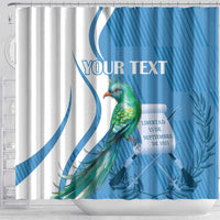 Personalized Guatemala Independence Day Shower Curtain Since 1821 With Quetzal Bird