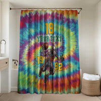 Custom Lithuania Basketball Skeleton 1992 Bathroom Set Tie Dye Pattern - Wonder Print Shop