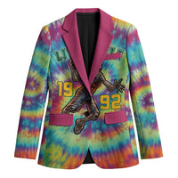 Custom Lithuania Basketball Skeleton 1992 Blazer Tie Dye Pattern - Wonder Print Shop