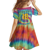 Custom Lithuania Basketball Skeleton 1992 Family Matching Off Shoulder Short Dress and Hawaiian Shirt Tie Dye Pattern - Wonder Print Shop