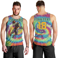 Custom Lithuania Basketball Skeleton 1992 Men Tank Top Tie Dye Pattern - Wonder Print Shop