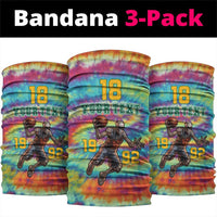 Lithuania Basketball Skeleton 1992 Neck Gaiter Tie Dye Pattern LT18