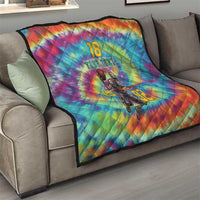 Custom Lithuania Basketball Skeleton 1992 Quilt Tie Dye Pattern - Wonder Print Shop