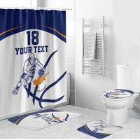 Cyprus Basketball Custom Bathroom Set Go Champion - Wonder Print Shop