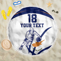 Cyprus Basketball Custom Beach Blanket Go Champion - Wonder Print Shop