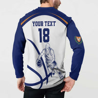 Cyprus Basketball Custom Button Sweatshirt Go Champion - Wonder Print Shop