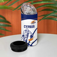 Cyprus Basketball Custom 4 in 1 Can Cooler Tumbler Go Champion - Wonder Print Shop