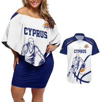 Cyprus Basketball Custom Couples Matching Off Shoulder Short Dress and Hawaiian Shirt Go Champion - Wonder Print Shop