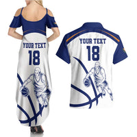 Cyprus Basketball Custom Couples Matching Summer Maxi Dress and Hawaiian Shirt Go Champion - Wonder Print Shop