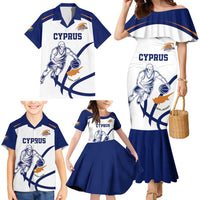 Cyprus Basketball Custom Family Matching Mermaid Dress and Hawaiian Shirt Go Champion - Wonder Print Shop