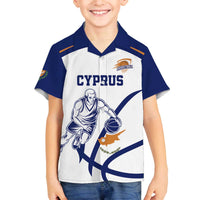 Cyprus Basketball Custom Family Matching Off The Shoulder Long Sleeve Dress and Hawaiian Shirt Go Champion - Wonder Print Shop