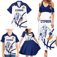 Cyprus Basketball Custom Family Matching Summer Maxi Dress and Hawaiian Shirt Go Champion - Wonder Print Shop
