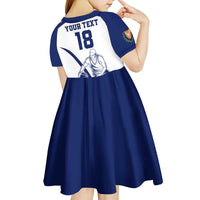 Cyprus Basketball Custom Kid Short Sleeve Dress Go Champion - Wonder Print Shop