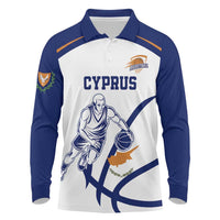 Cyprus Basketball Custom Long Sleeve Polo Shirt Go Champion - Wonder Print Shop