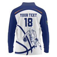 Cyprus Basketball Custom Long Sleeve Polo Shirt Go Champion - Wonder Print Shop