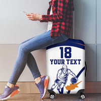 Cyprus Basketball Custom Luggage Cover Go Champion - Wonder Print Shop