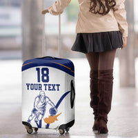 Cyprus Basketball Custom Luggage Cover Go Champion - Wonder Print Shop