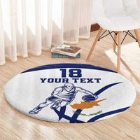 Cyprus Basketball Custom Round Carpet Go Champion - Wonder Print Shop