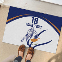 Cyprus Basketball Custom Rubber Doormat Go Champion - Wonder Print Shop