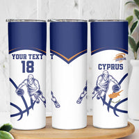 Cyprus Basketball Custom Skinny Tumbler Go Champion - Wonder Print Shop