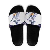 Cyprus Basketball Custom Slide Sandals Go Champion - Wonder Print Shop