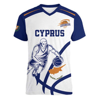 Cyprus Basketball Custom Women V-Neck T-Shirt Go Champion - Wonder Print Shop