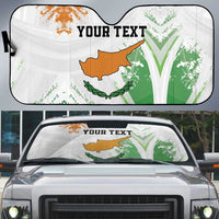 Custom Cyprus Auto Sun Shade Sporty Style - Wonder Print Shop