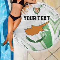 Custom Cyprus Beach Blanket Sporty Style - Wonder Print Shop