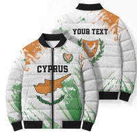 Custom Cyprus Bomber Puffer Jacket Sporty Style - Wonder Print Shop