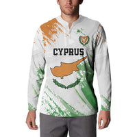 Custom Cyprus Button Sweatshirt Sporty Style - Wonder Print Shop