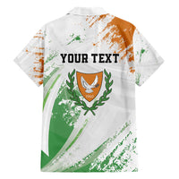 Custom Cyprus Family Matching Short Sleeve Bodycon Dress and Hawaiian Shirt Sporty Style - Wonder Print Shop