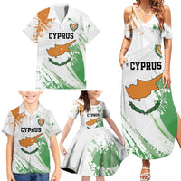 Custom Cyprus Family Matching Summer Maxi Dress and Hawaiian Shirt Sporty Style - Wonder Print Shop